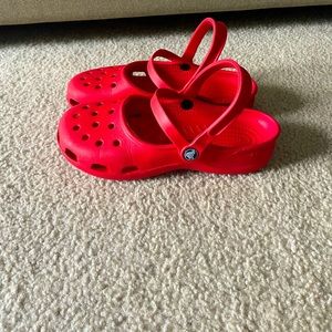 Crocs Red Mary Jane